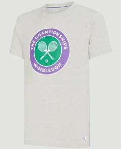 Wimbledon Mens Championships Logo T-Shirt - Grey- T-Shirts