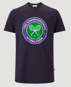 Wimbledon Men's Championships Logo T-Shirt - Midnight- T-Shirts