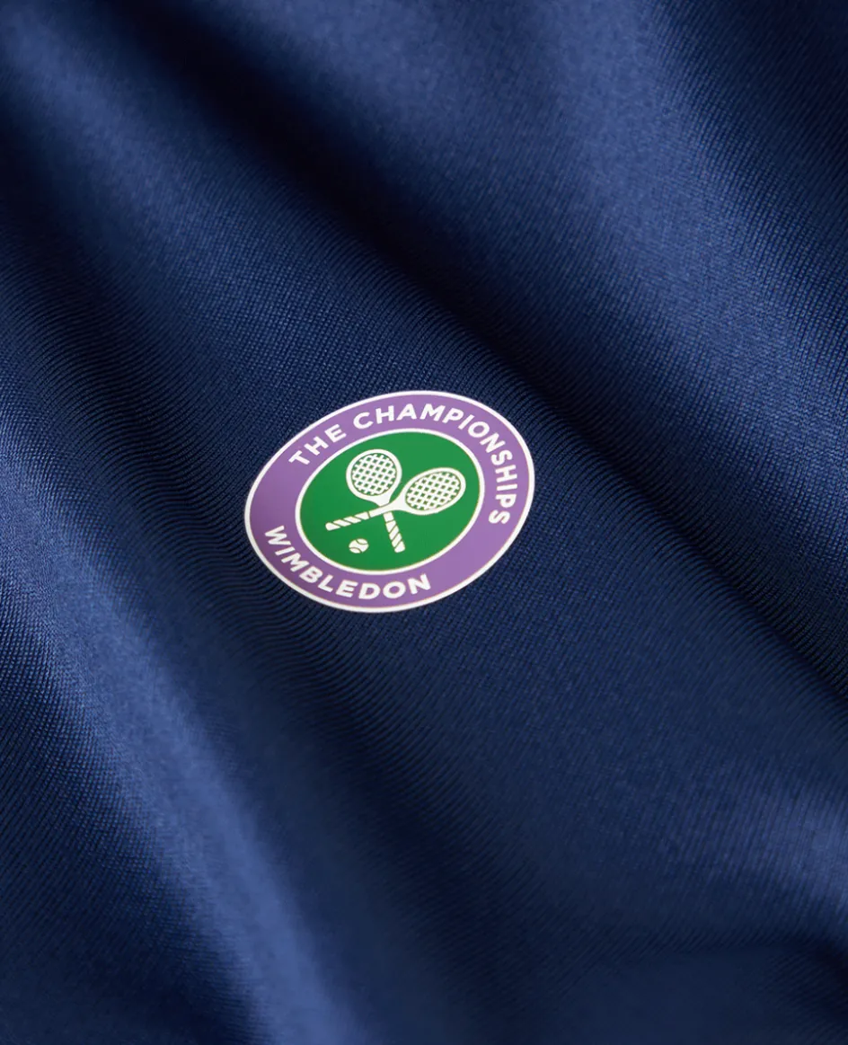 Wimbledon Mens Core Performance Polo - Navy- Tops & T-Shirts|Polo Shirts
