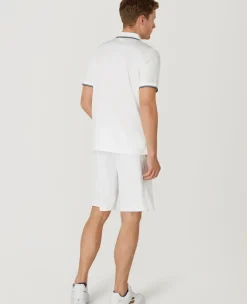 Wimbledon Mens Core Performance Polo - White- Tops & T-Shirts|Polo Shirts
