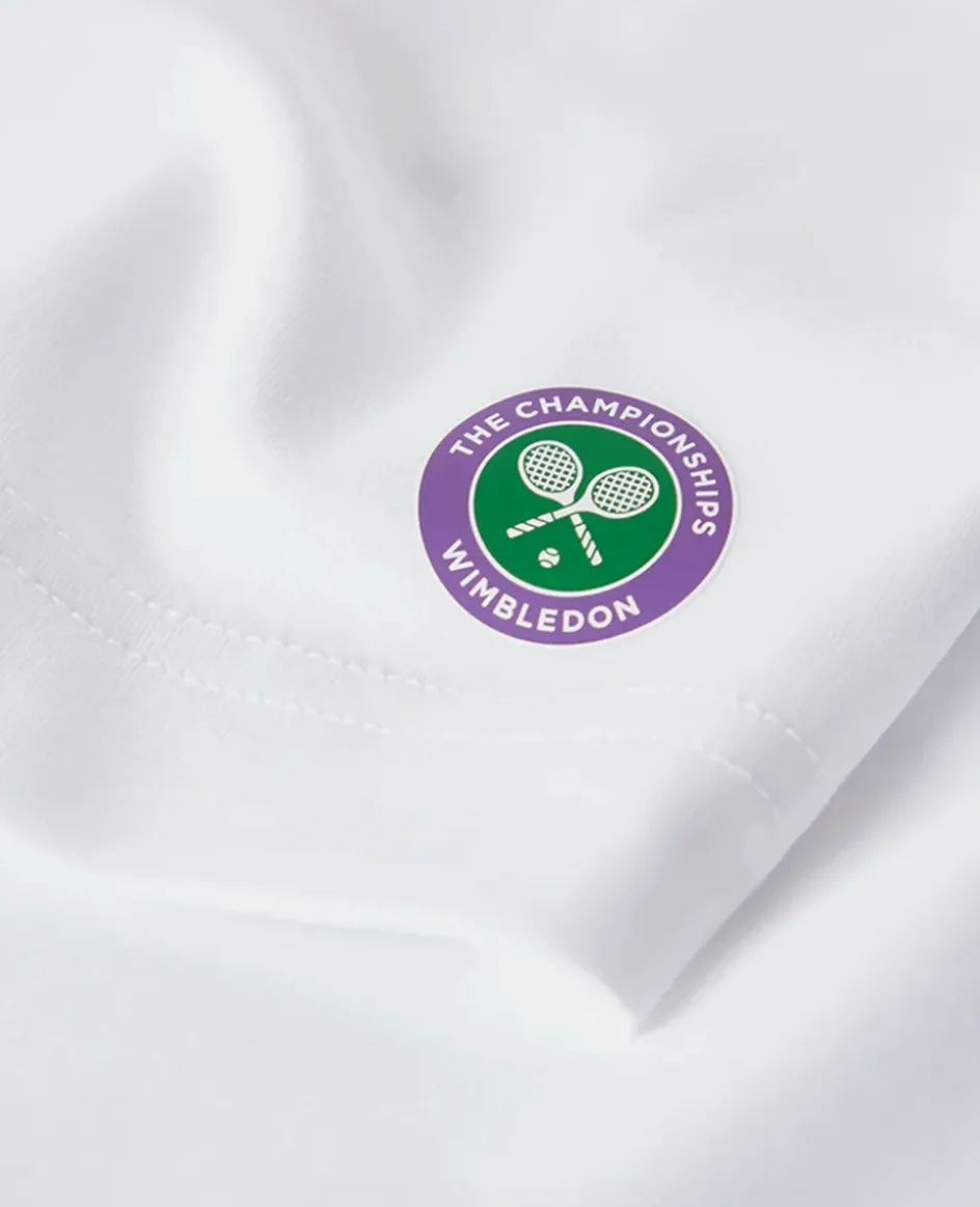 Wimbledon Mens Core Performance Shorts - White- Trousers & Shorts