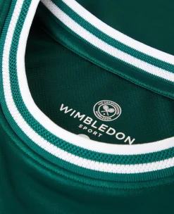 Wimbledon Mens Core Performance Tee - Green- T-Shirts