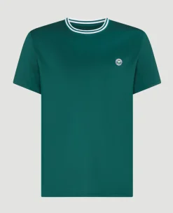Wimbledon Mens Core Performance Tee - Green- T-Shirts