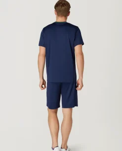Wimbledon Mens Core Performance Tee - Navy- Tops & T-Shirts|T-Shirts