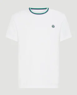 Wimbledon Mens Core Performance Tee - White- Tops & T-Shirts|T-Shirts