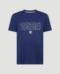 Wimbledon Mens 2024 Dated T-Shirt - Navy- T-Shirts