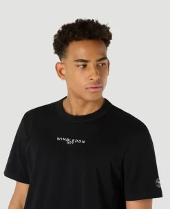 Wimbledon Mens Est 1877 T-Shirt - Black- T-Shirts
