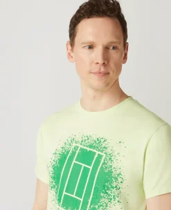 Wimbledon Mens Grass Court T-Shirt - Lime- T-Shirts