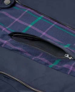 Wimbledon Mens Harrington Jacket - Navy- Jackets & Coats