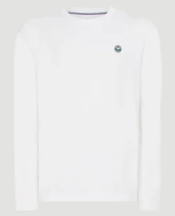 Wimbledon Mens Long Sleeve Performance T-Shirt - White- Tops & T-Shirts|T-Shirts