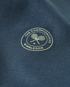 Wimbledon Mens Long Sleeve Performance T-Shirt - Steel- T-Shirts
