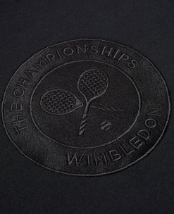 Wimbledon Mens Monobrand Logo Hoodie - Black- Sweatshirts & Hoodies