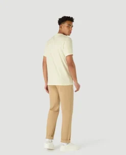 Wimbledon Mens Negative T-Shirt - Cream- T-Shirts