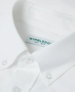 Wimbledon Mens Oxford Shirt - White- Shirts