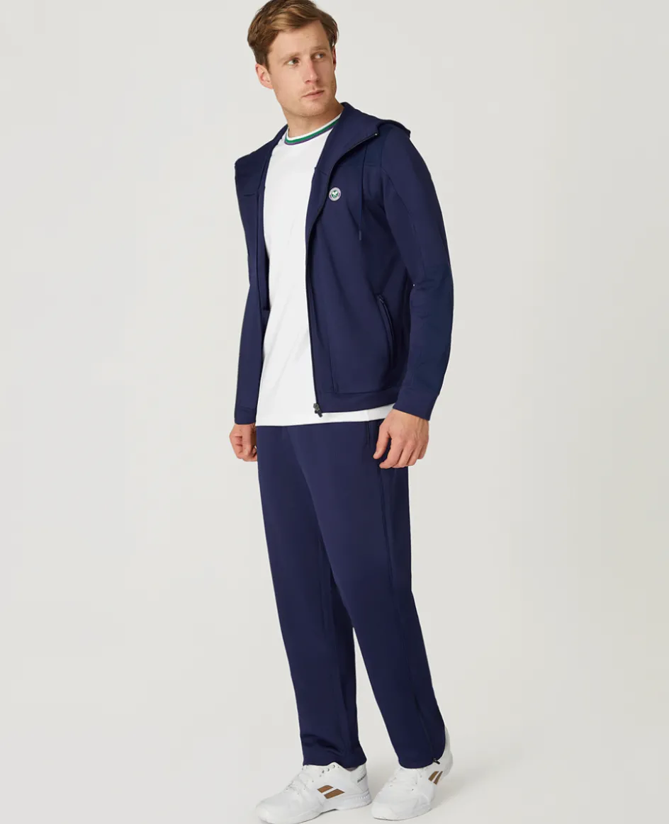 Wimbledon Mens Performance Hoody - Navy- Sweatshirts & Hoodies
