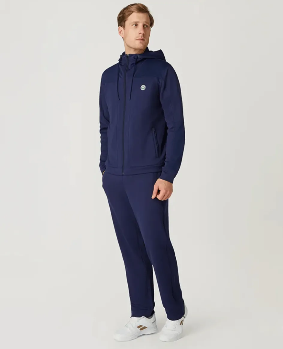 Wimbledon Mens Performance Hoody - Navy- Sweatshirts & Hoodies