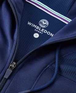 Wimbledon Mens Performance Hoody - Navy- Sweatshirts & Hoodies
