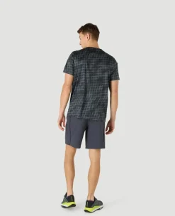 Wimbledon Mens Performance Net T-Shirt - Black- T-Shirts