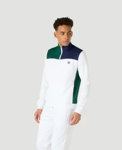 Wimbledon Mens Performance Panel Full Zip Jacket - Multi- Sweatshirts & Hoodies|Jackets & Coats