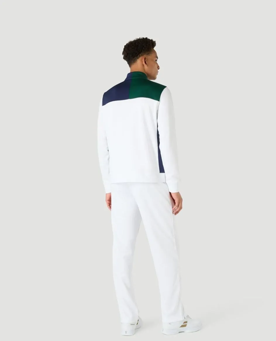 Wimbledon Mens Performance Panel Full Zip Jacket - Multi- Sweatshirts & Hoodies|Jackets & Coats
