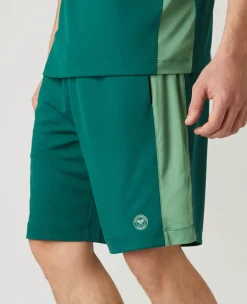 Wimbledon Mens Performance Short - Green- Trousers & Shorts