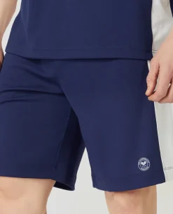 Wimbledon Mens Performance Short - Navy & White- Trousers & Shorts