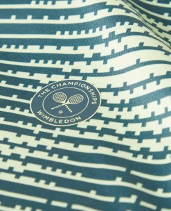 Wimbledon Mens Performance T-Shirt - Steel & Lime- T-Shirts