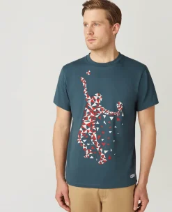Wimbledon Mens Player T-Shirt - Steel- T-Shirts