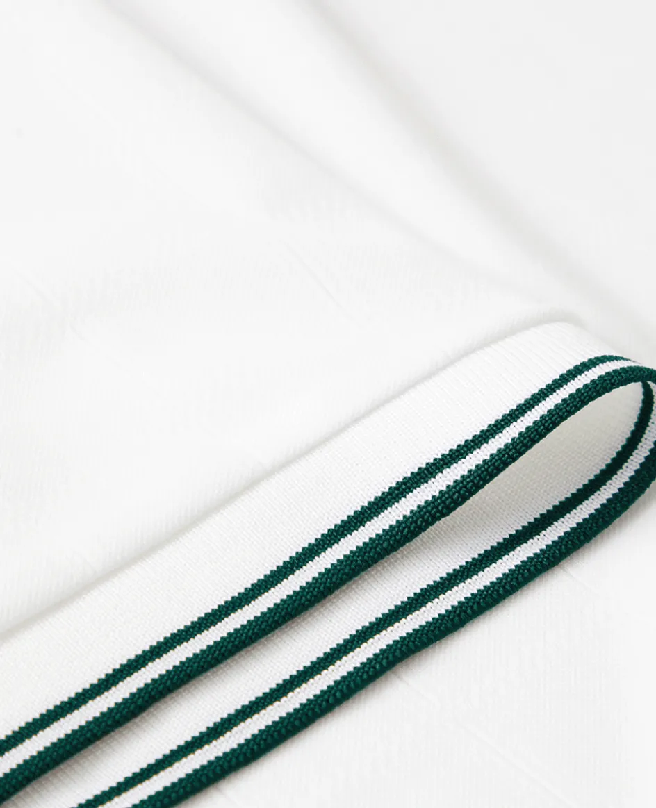 Wimbledon Mens Square Performance T-Shirt - White- Tops & T-Shirts|T-Shirts