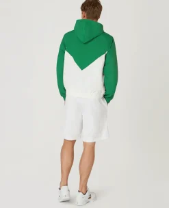 Wimbledon Mens Windbreaker Jacket - Green & White- Jackets & Coats