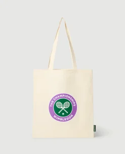 Wimbledon Organic Cotton Shopper Tote with Championships Logo - Natural- Shopper