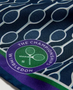 Wimbledon Pocket Square - Rackets- Accessories