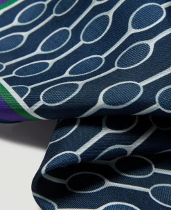 Wimbledon Pocket Square - Rackets- Accessories