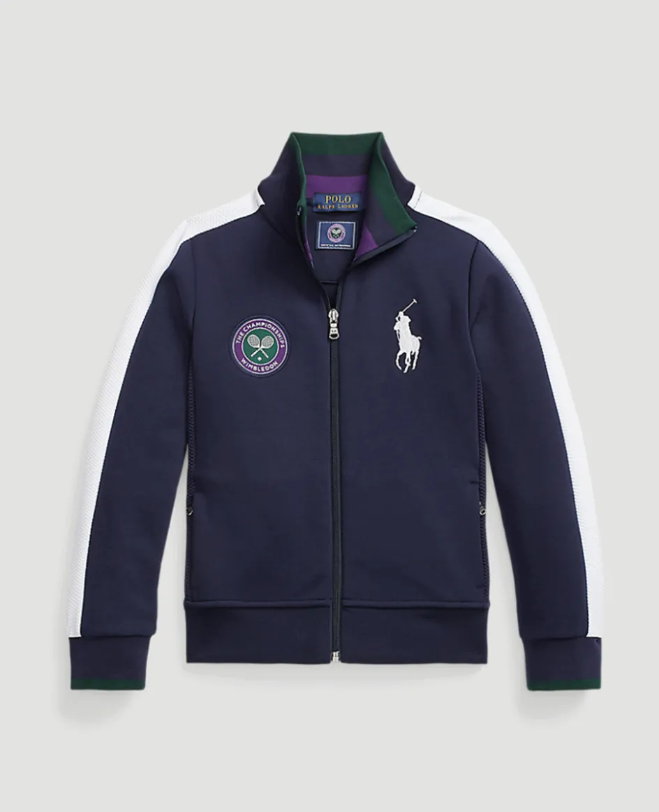 Wimbledon Polo Ralph Lauren Ball Girl Track Jacket - Navy-Kids Jackets & Coats