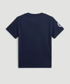 Wimbledon Polo Ralph Lauren Kids Dated T-Shirt - Navy-Kids Tops & T-Shirts