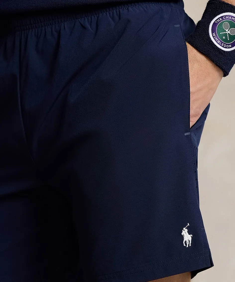 Wimbledon Polo Ralph Lauren Mens Ballboy Shorts - Navy- Trousers & Shorts