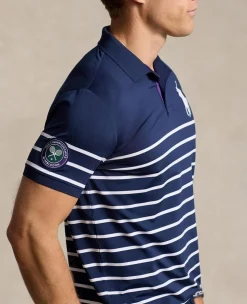 Wimbledon Polo Ralph Lauren Mens Ballboy Polo Shirt - Navy- Polo Shirts