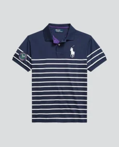 Wimbledon Polo Ralph Lauren Mens Ballboy Polo Shirt - Navy- Polo Shirts