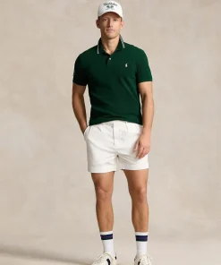 Wimbledon Polo Ralph Lauren Mens Polo Collar Sweater - Green- Knitwear