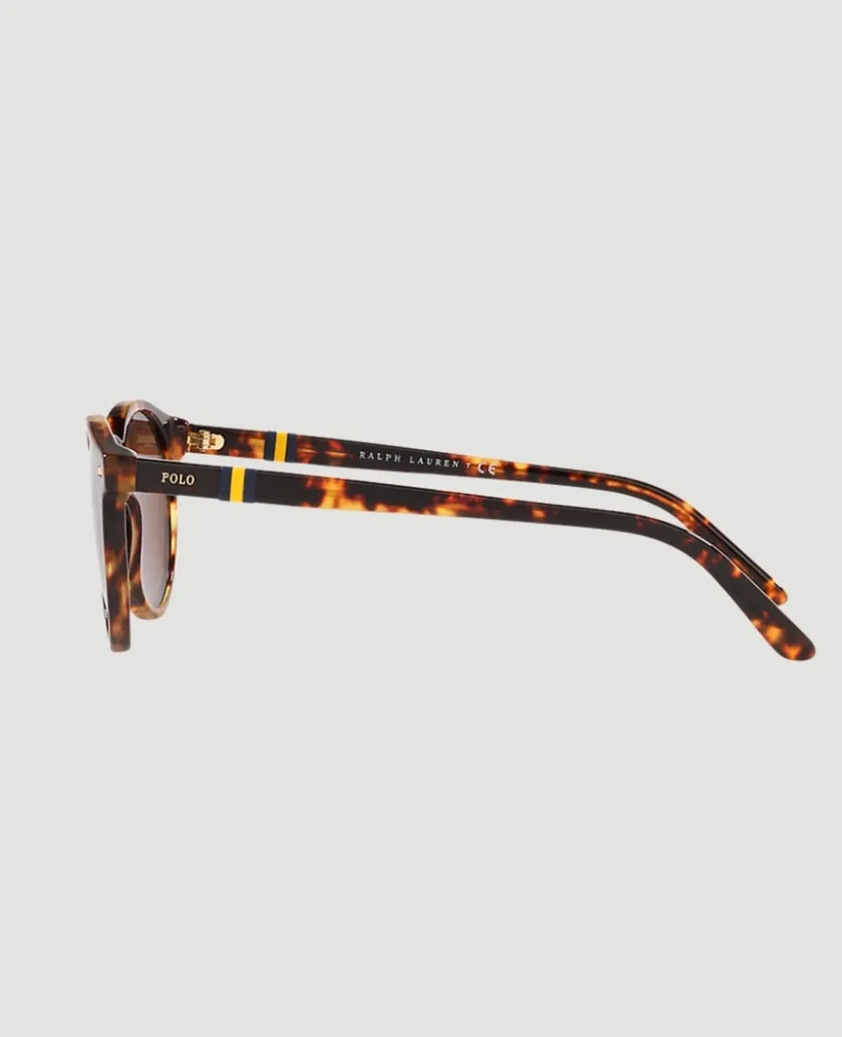 Wimbledon Polo Ralph Lauren X Shiny Havana Polo Sunglasses- Sunglasses