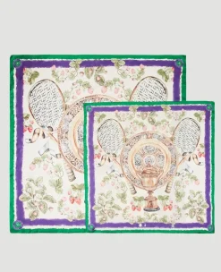 Wimbledon Silk Scarf - Trophy - 70x70-Women Scarves|Accessories