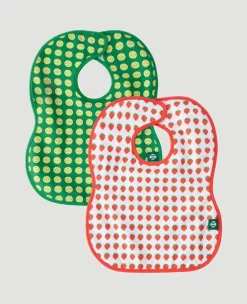 Wimbledon Strawberries & Tennis Balls Cotton Bibs Pack of 2-Kids Bibs