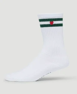 Wimbledon Strawberry Icon Crew Socks in White-Women Accessories|Accessories
