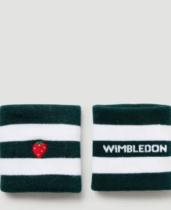 Wimbledon Strawberry Icon Sweatband Twin Pack in Green-Women Court Accessories|Accessories
