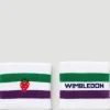 Wimbledon Strawberry Icon Sweatband Twin Pack in White-Women Court Accessories|Accessories