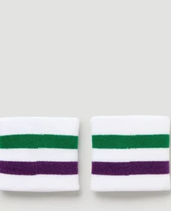 Wimbledon Strawberry Icon Sweatband Twin Pack in White-Women Court Accessories|Accessories