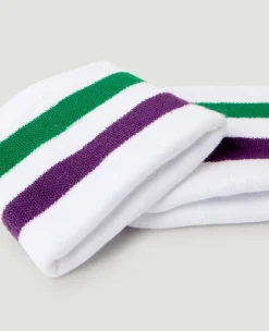 Wimbledon Strawberry Icon Sweatband Twin Pack in White-Women Court Accessories|Accessories