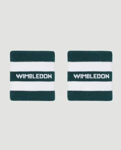 Wimbledon Sweatbands Twin Pack - Green- Accessories