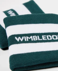 Wimbledon Sweatbands Twin Pack - Green- Accessories