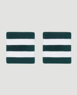 Wimbledon Sweatbands Twin Pack - Green- Accessories